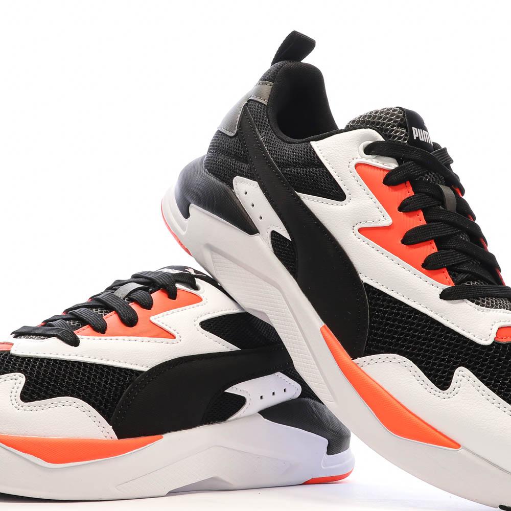 Baskets Blanches/Noires/Orange Homme Puma X-Ray Lite vue 7