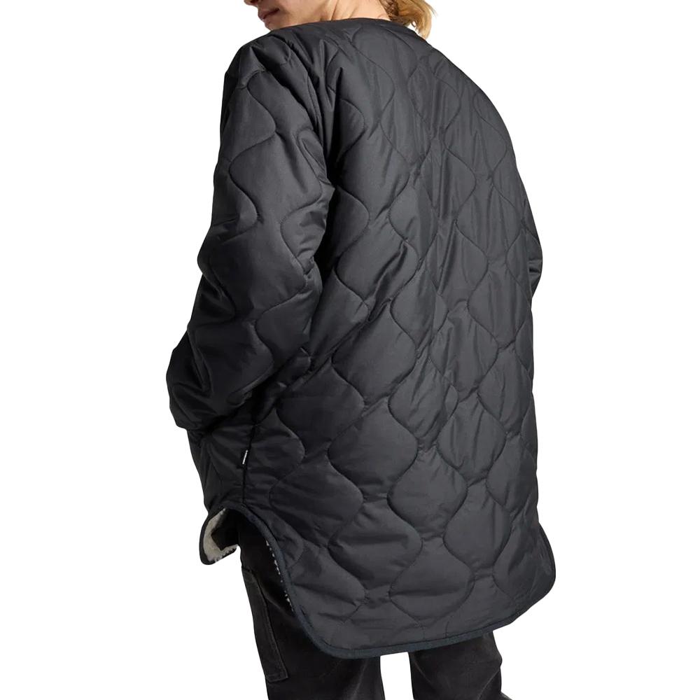 Blouson Noir Femme Converse Malden Liner vue 2