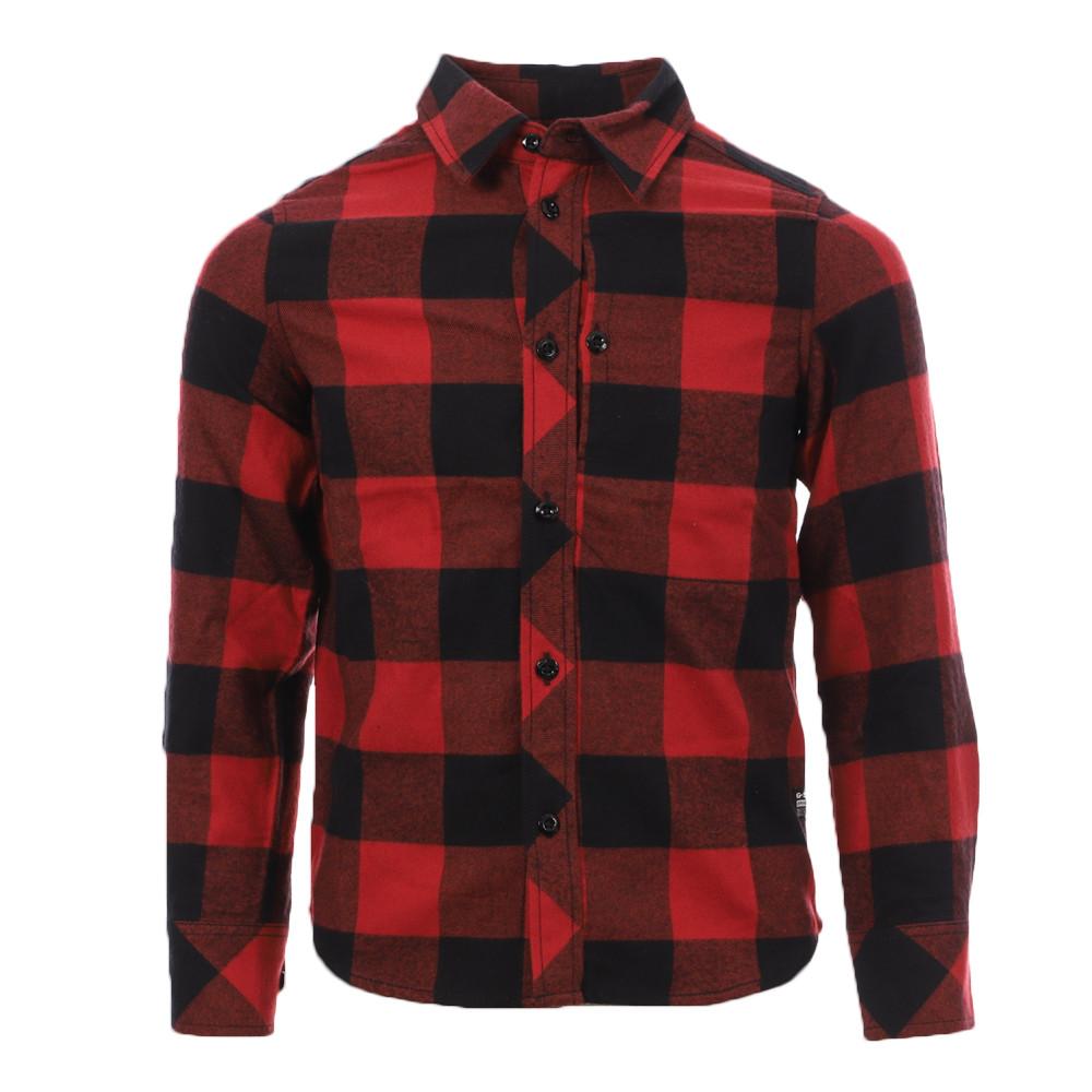 Chemise à carreaux Rouge/Noire Garçon G-Star Kids Stalt pas cher