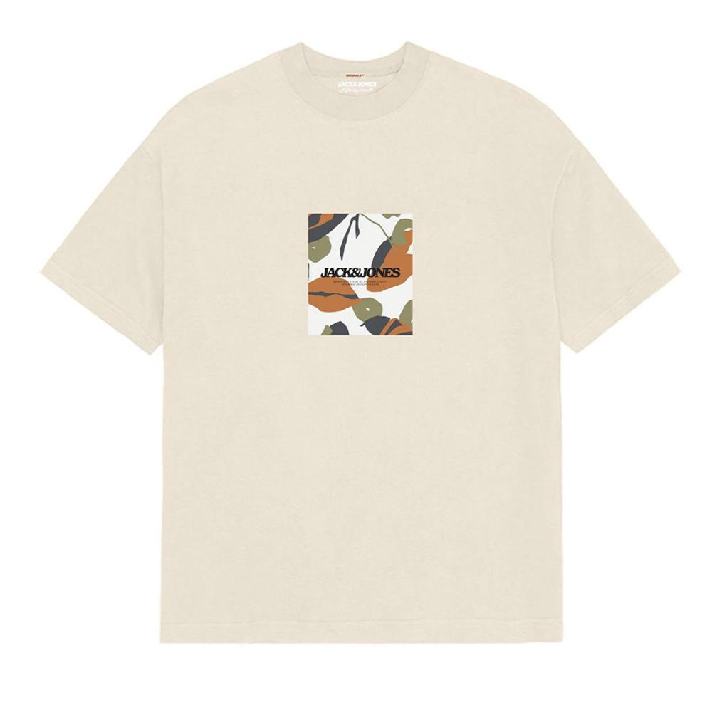T-Shirt Écru Garçon Jack & Jones Tavira pas cher