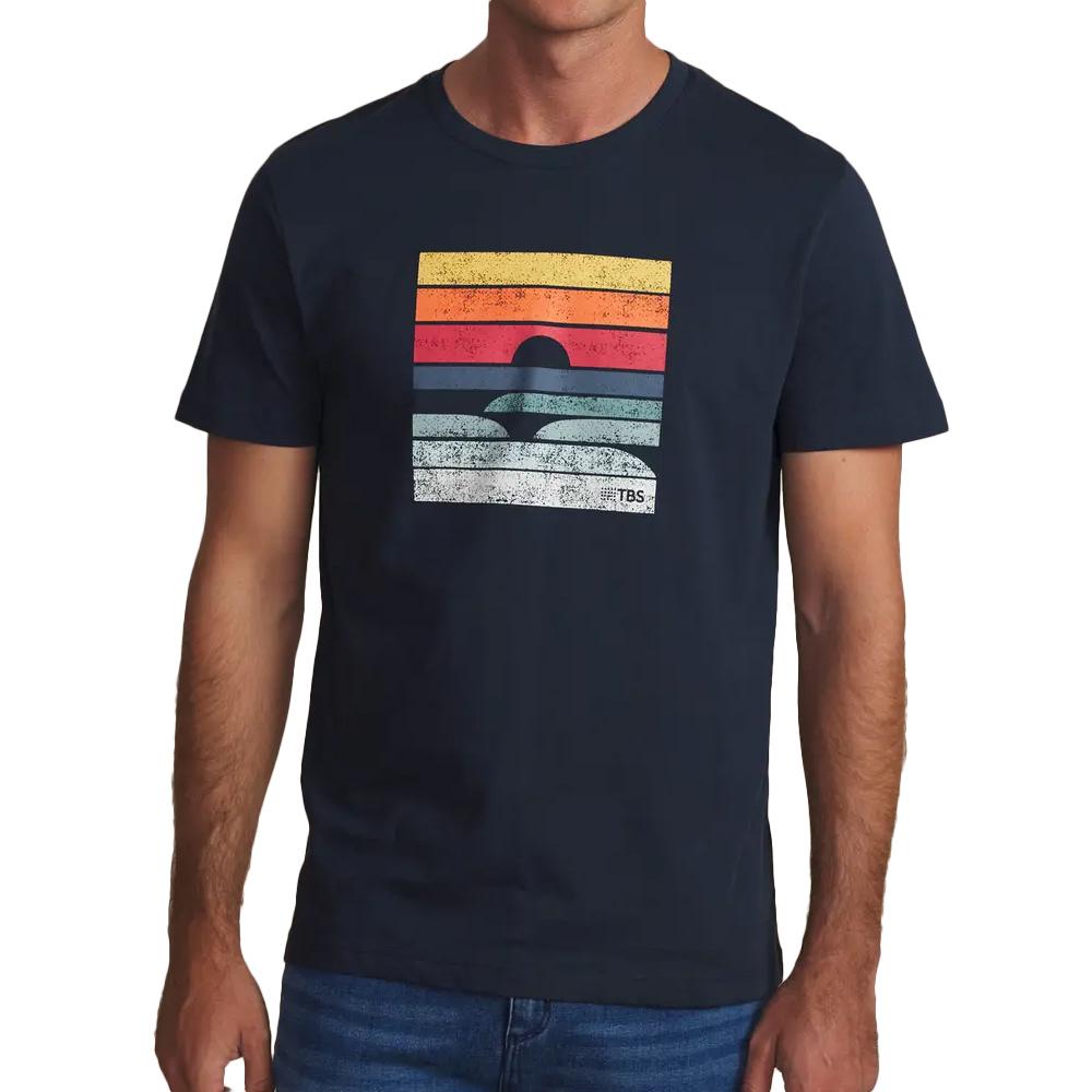 T-Shirt Marineblau Herren TBS Arctique 26 günstig