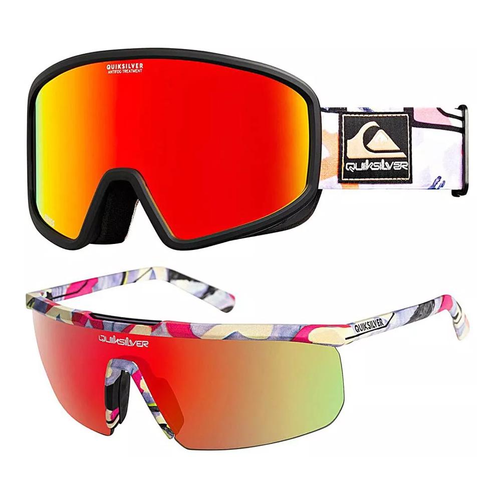 Coffret Masque de Ski + Lunette de Soleil Noir Homme Quiksilver Browdy 50 vue 3