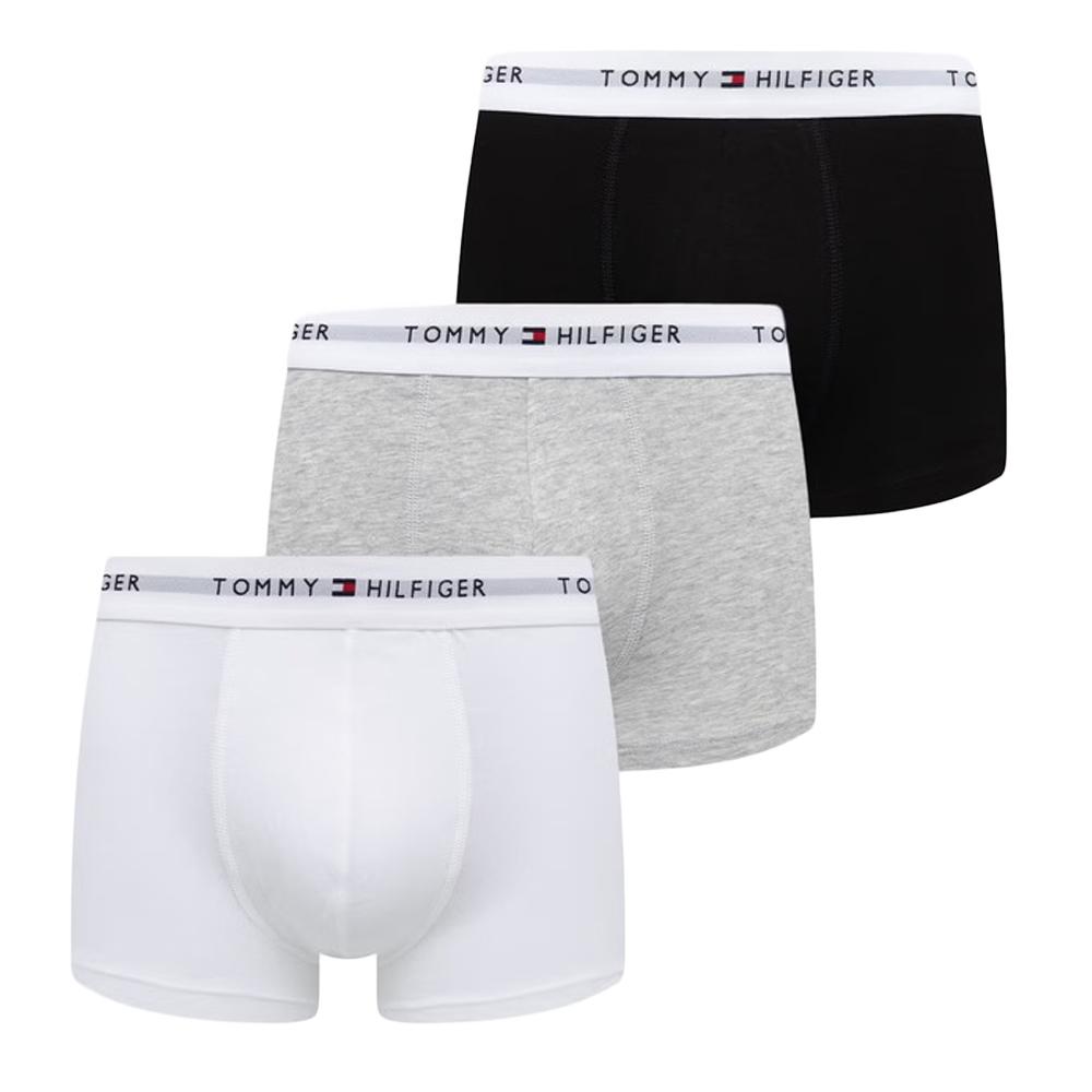 X3 Negro/Blanco/Gris Boxers para hombre Tommy Hilfiger Low Rise Trunk barato