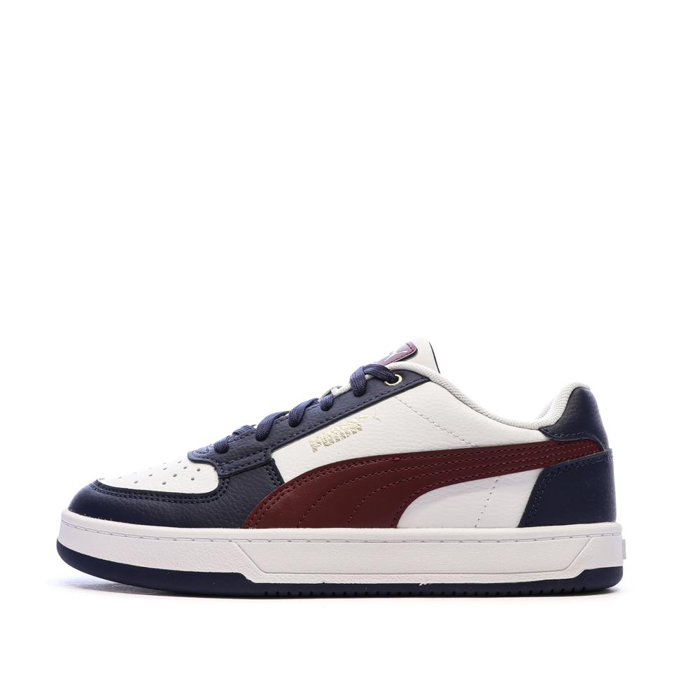 Baskets Blanc/Marine/Bordeaux Femme Puma Caven 2.0 pas cher