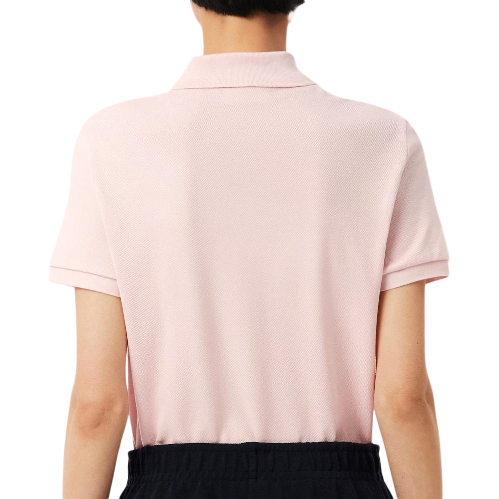 Polo Rose Clair Femme Lacoste Regular Fit vue 2