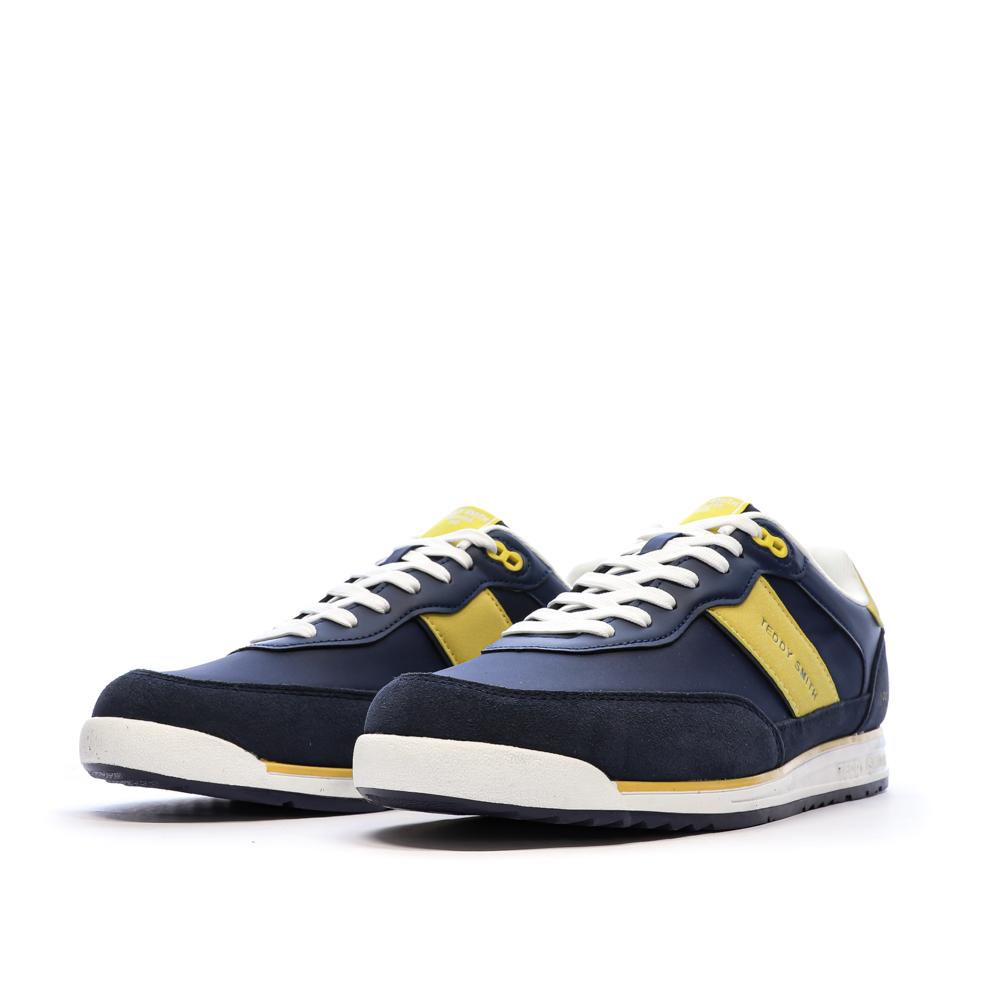 Teddy Smith Hombre Azul Marino/Amarillo Zapatillas 120506 ver 6