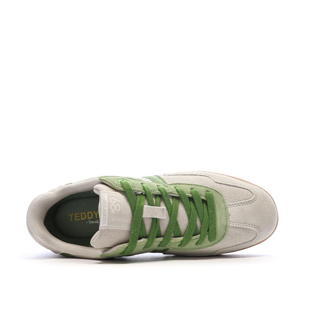Baskets Beige/Verte Femme Teddy Smith 120519 vue 4