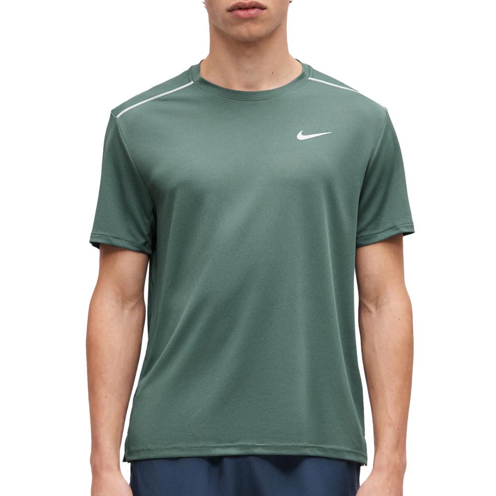 T-Shirt Vert Sauge Homme Nike Running pas cher