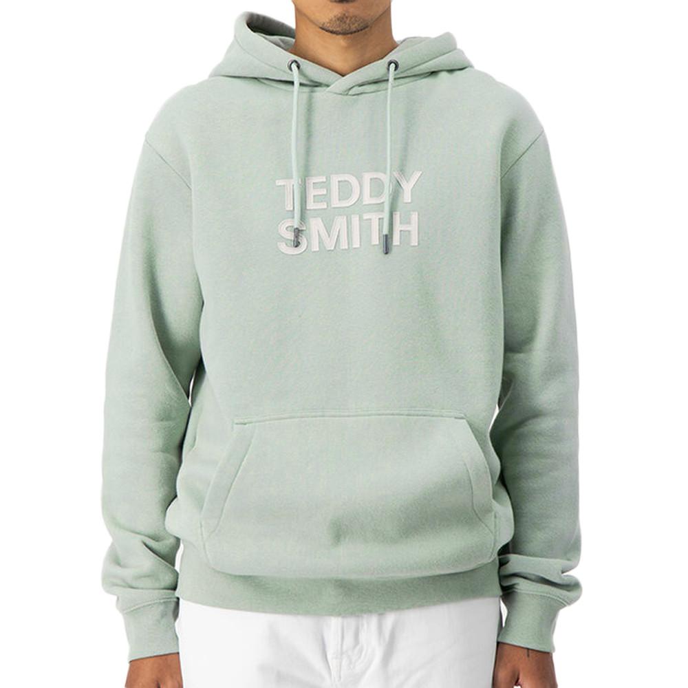 Sweat à capuche Vert Homme Teddy Smith Siclass pas cher