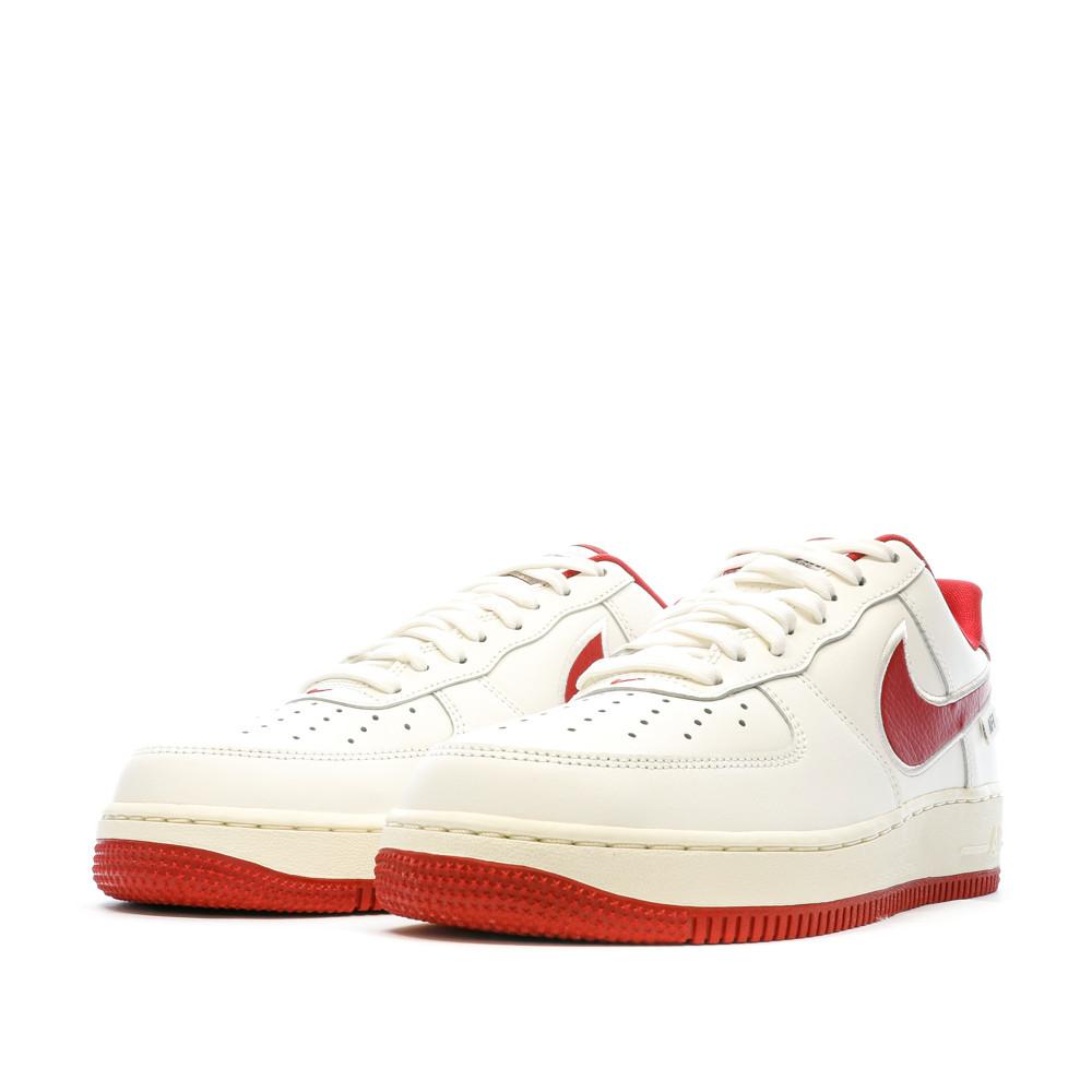 Baskets Écru/Rouge Homme Nike Air Force 1 vue 6