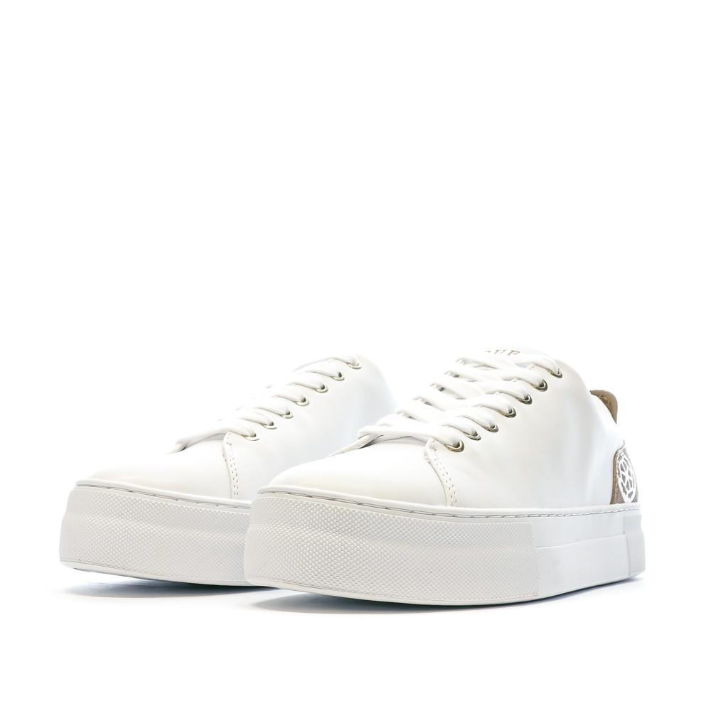 Baskets Blanches Femme Guess Gianele vue 6