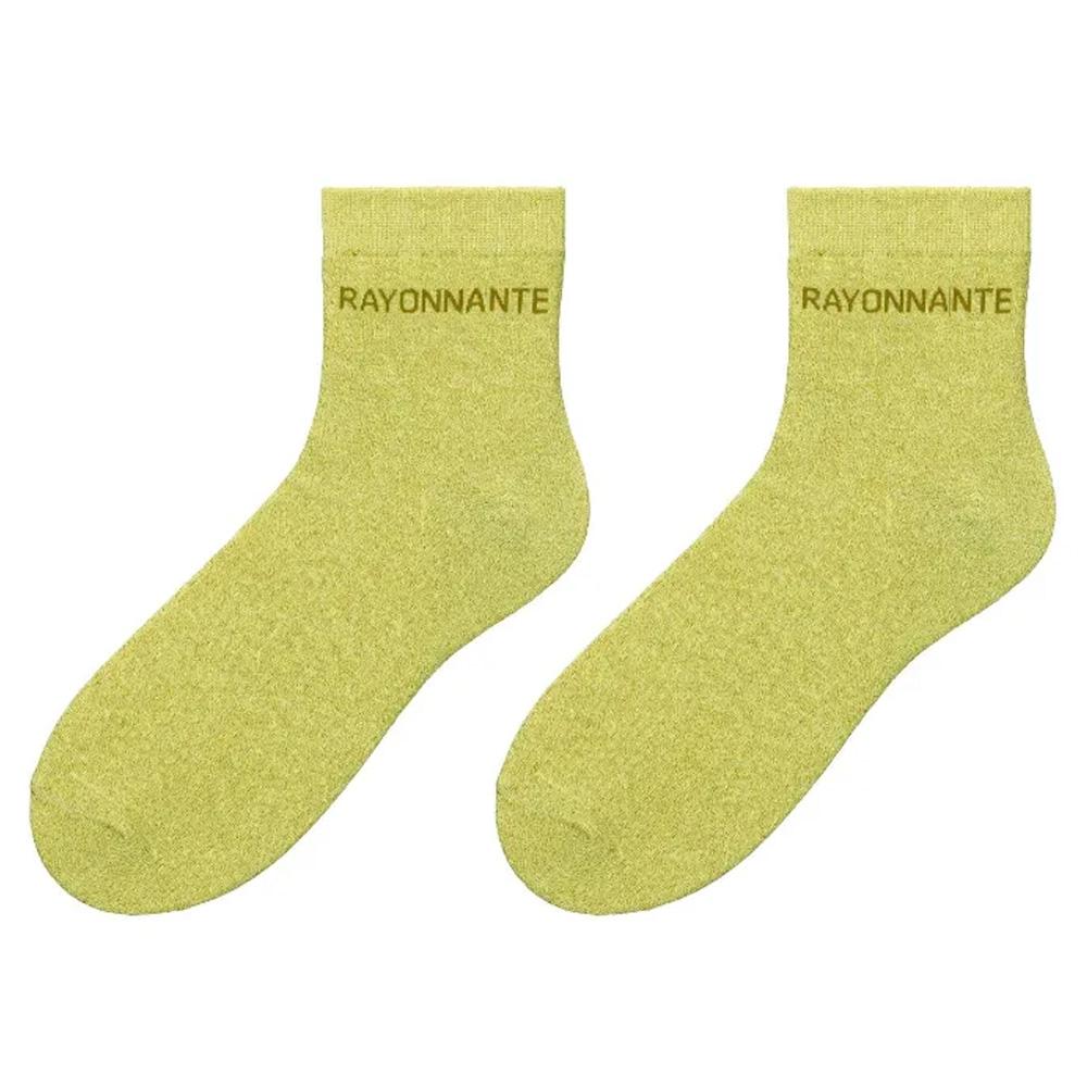 Gelbe Damensocken „Stella Green Rayonnante“ günstig
