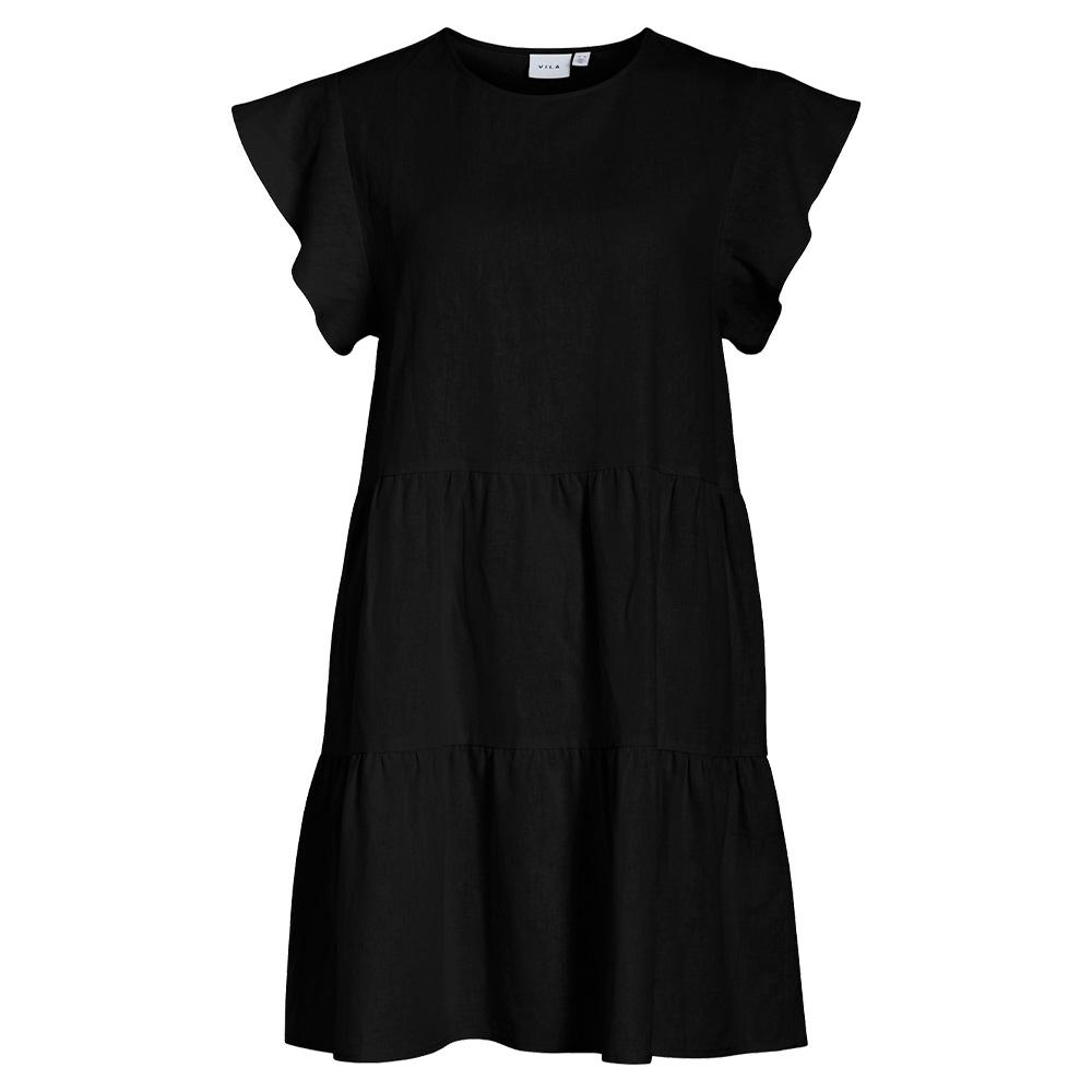 Robe Noir Femme Vila Visummer pas cher
