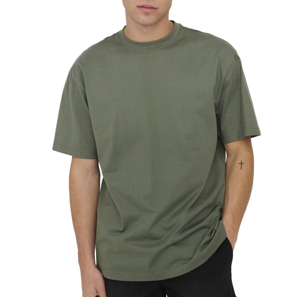 T-shirt Vert Homme Only & Sons Fred pas cher