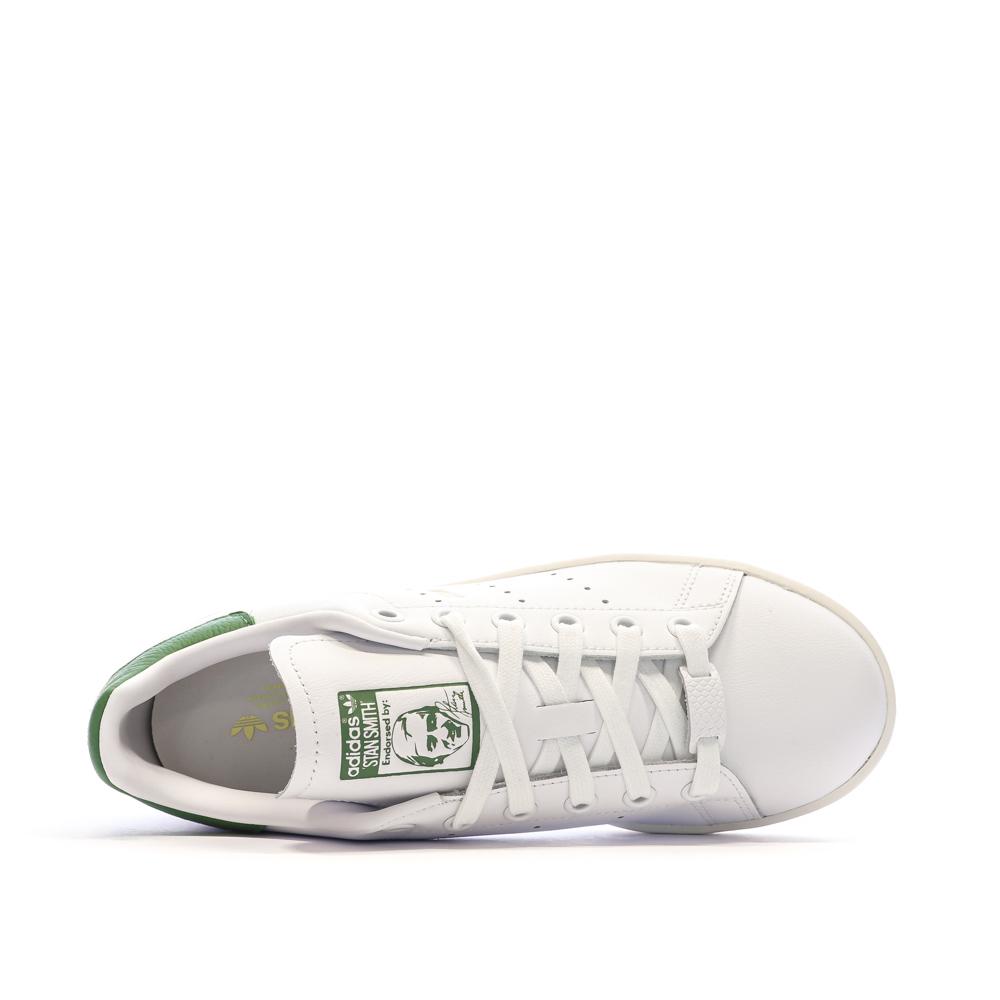 Baskets Blanches/Vertes Femme Adidas Stan Smith IE0469 vue 4