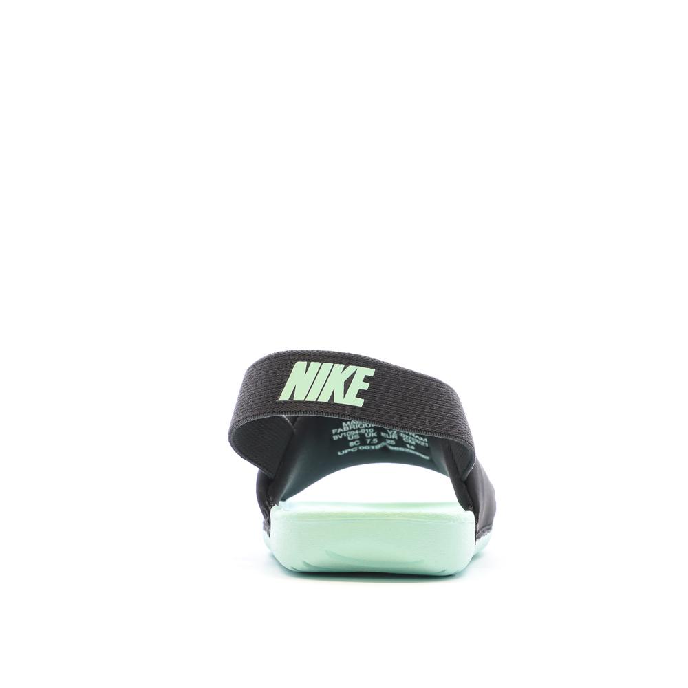 Claquettes Vert/Noir Bébé Nike Kawa Slide vue 3