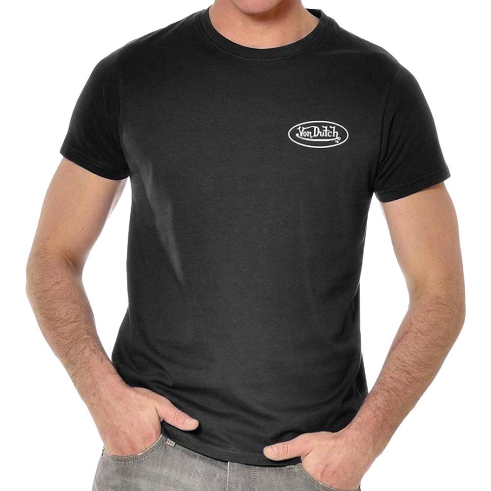 T-shirt Noir Homme Von Dutch Dary pas cher
