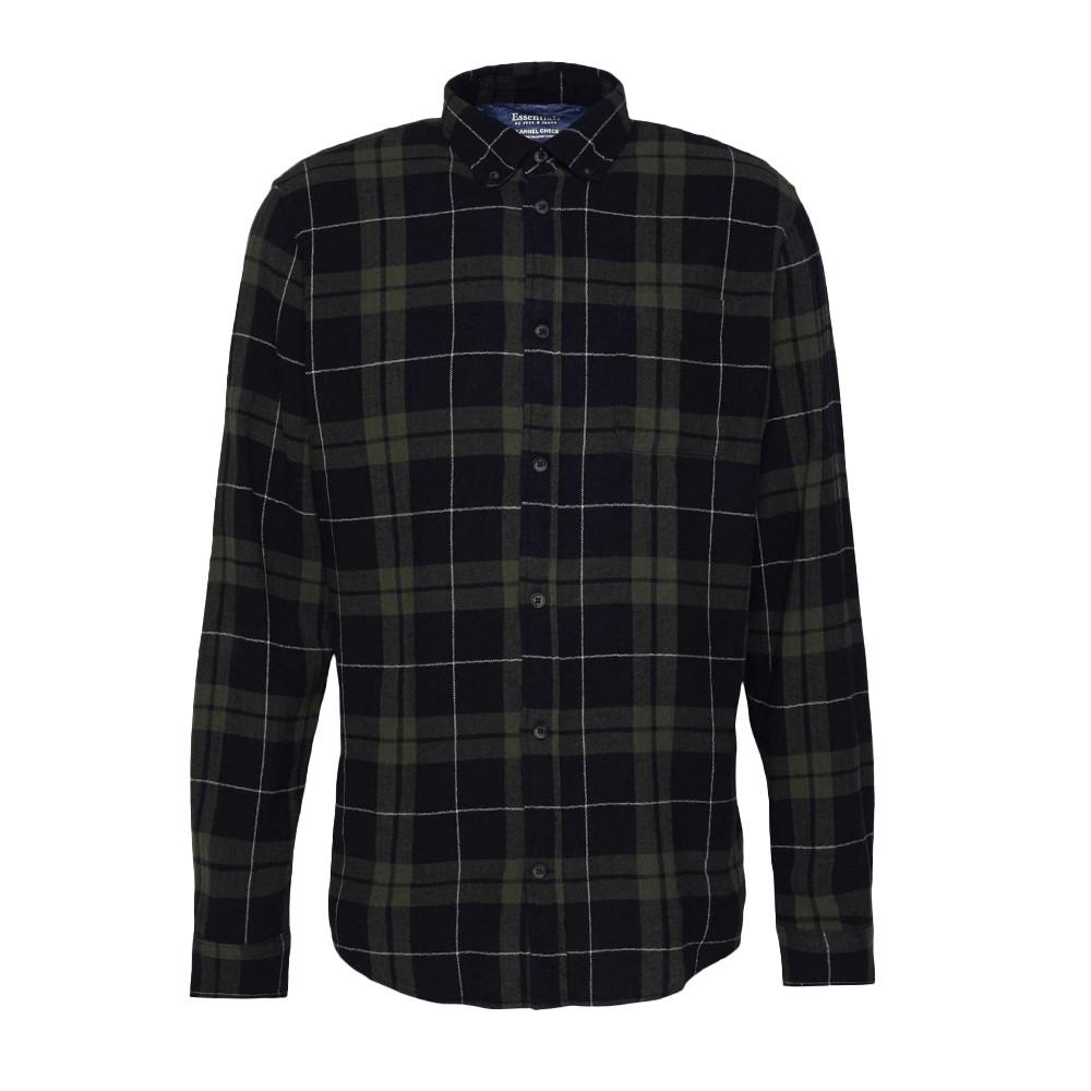 Chemise à Carreaux Kaki Homme Jack & Jones Jewilly pas cher