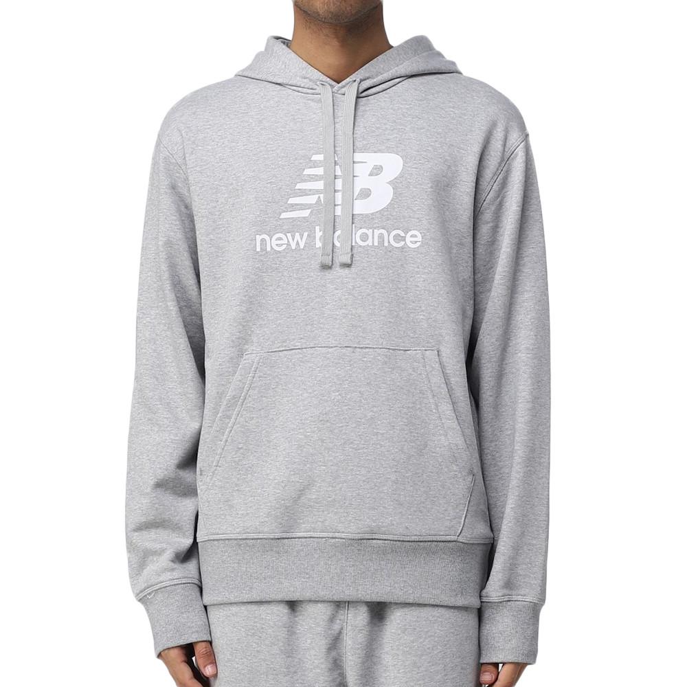 Sweat Gris Homme New Balance Essentials Stacked pas cher