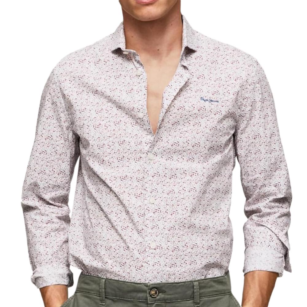 Chemise à Fleurs Blanche Homme Pepe jeans Lenora pas cher