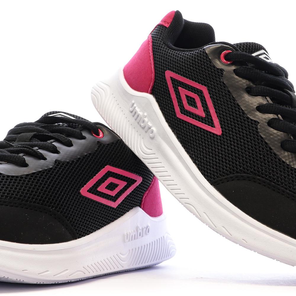 Baskets Noir/Rose Femme Umbro Nateo vue 7