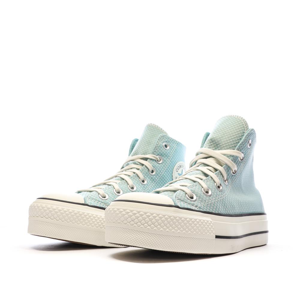 Baskets Turquoise Converse Femme Chuck Taylor All Star Lift Infinity vue 6
