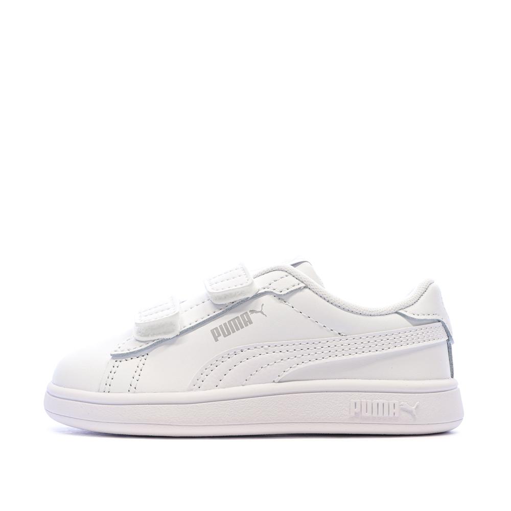Baskets Blanches Bébé Puma Smash 3.0 pas cher