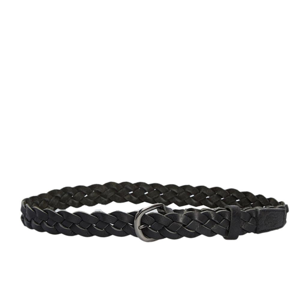 Ceinture Noire/Argent Femme Superdry Woven Belt pas cher