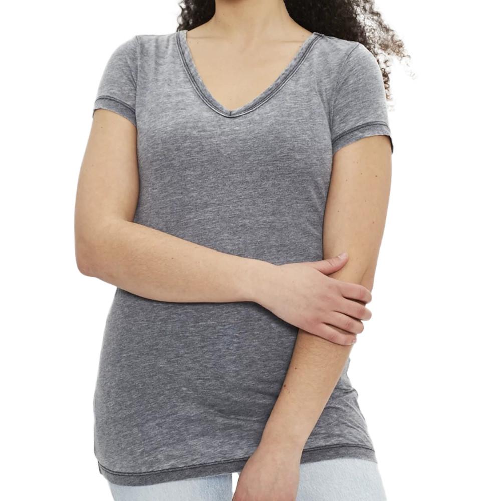 T-shirt Gris Femme Only Wrongly pas cher