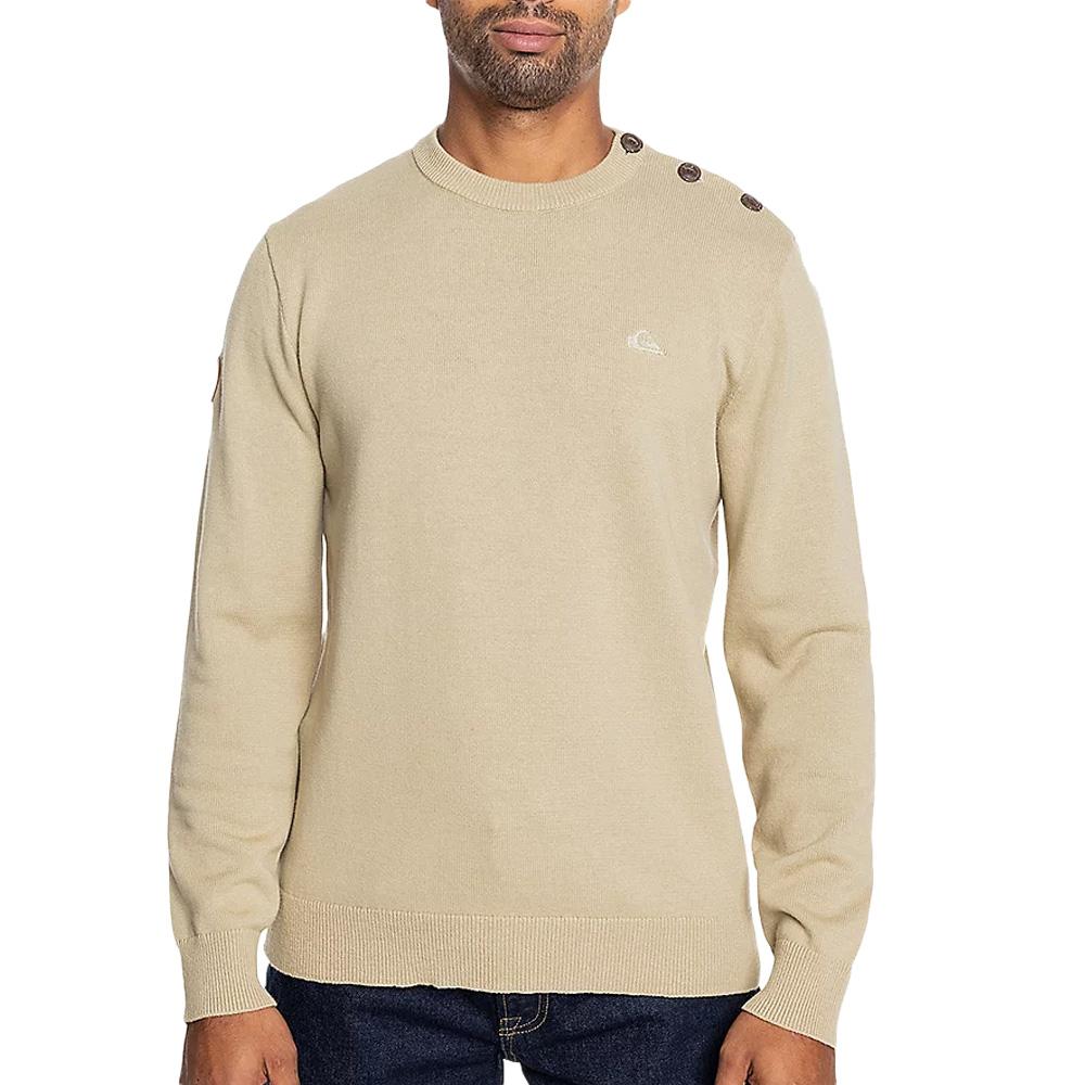 Pull Beige Homme Quiksilver Marin pas cher