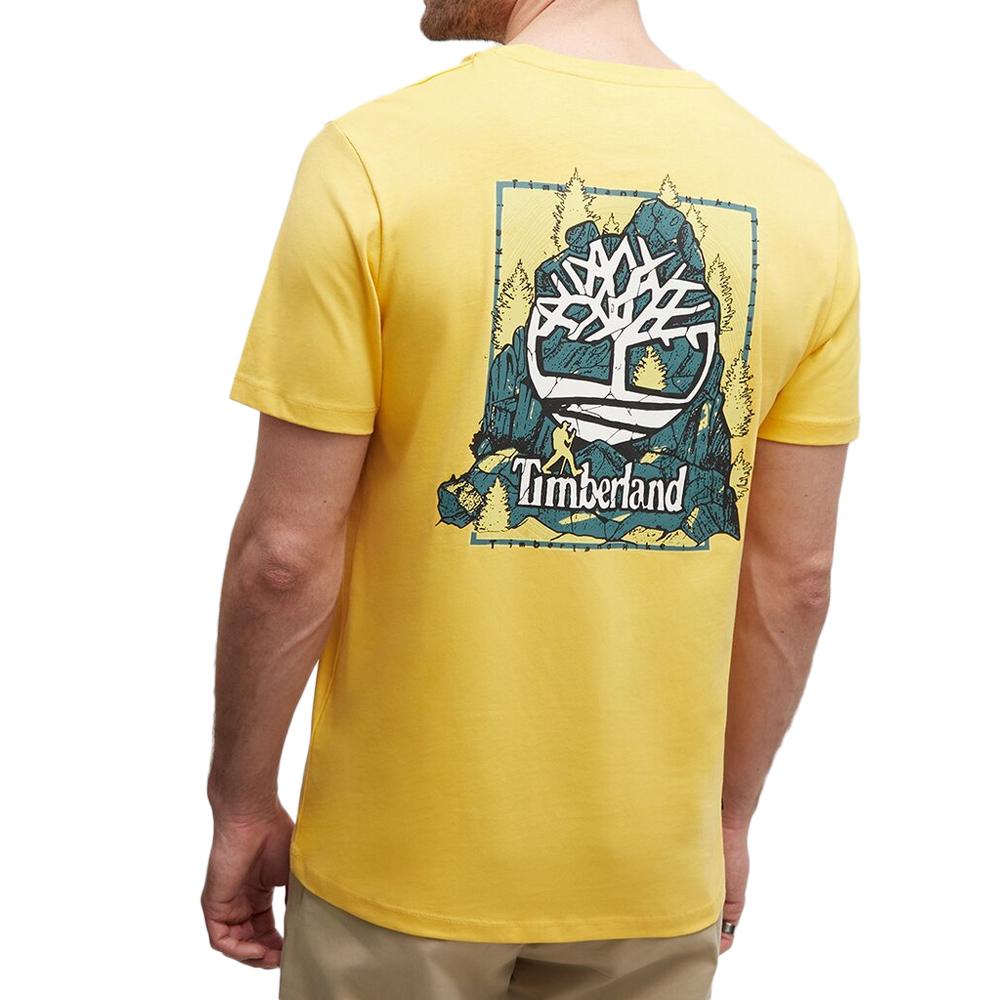 T-Shirt Jaune Homme Timberland TB0A5 vue 2
