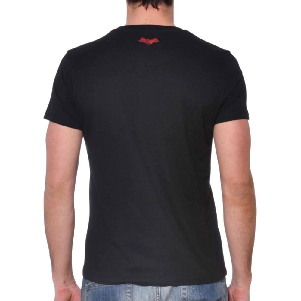 T-shirt Noir Homme Von Dutch Front vue 2