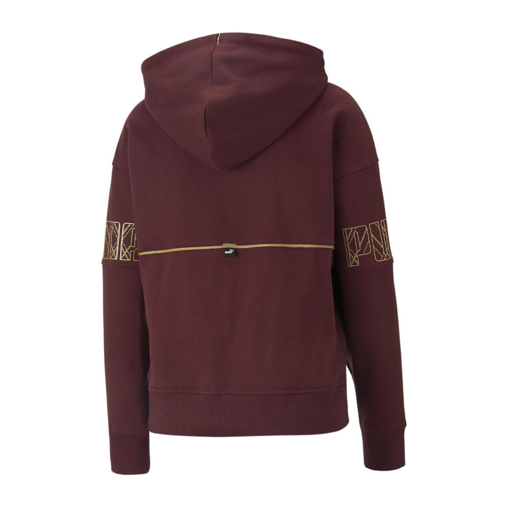 Sweat Bordeaux Femme Puma Dco Glm vue 2