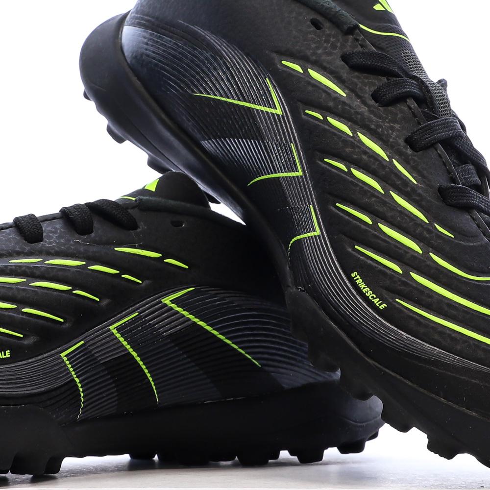 Zapatillas de fútbol negras para niños Adidas Predator League ver 7