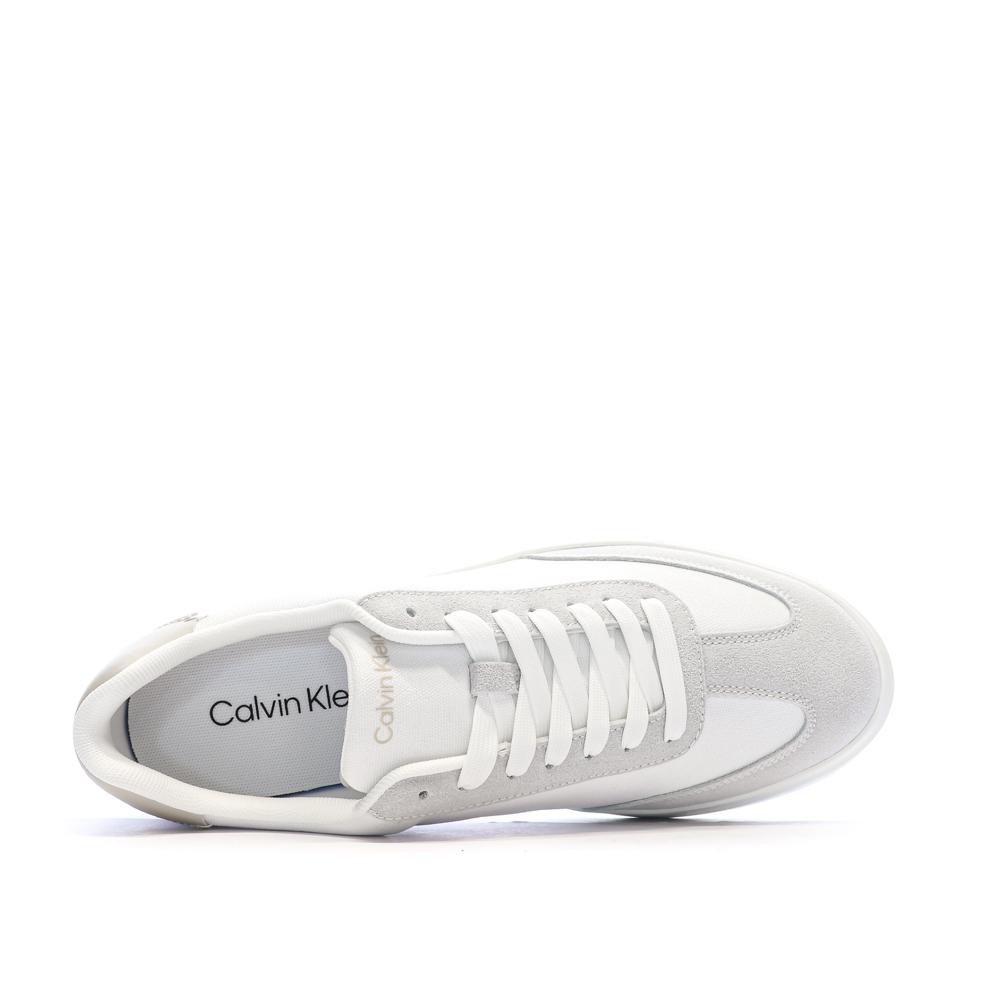 Baskets Blanches/Taupes Homme Calvin Klein Jeans Low Prof vue 4