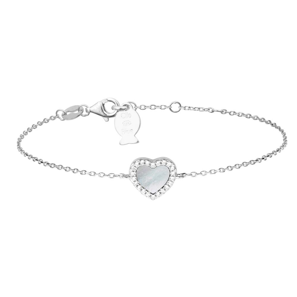Bracelet Coeur Blanc Clio Blue Angel pas cher