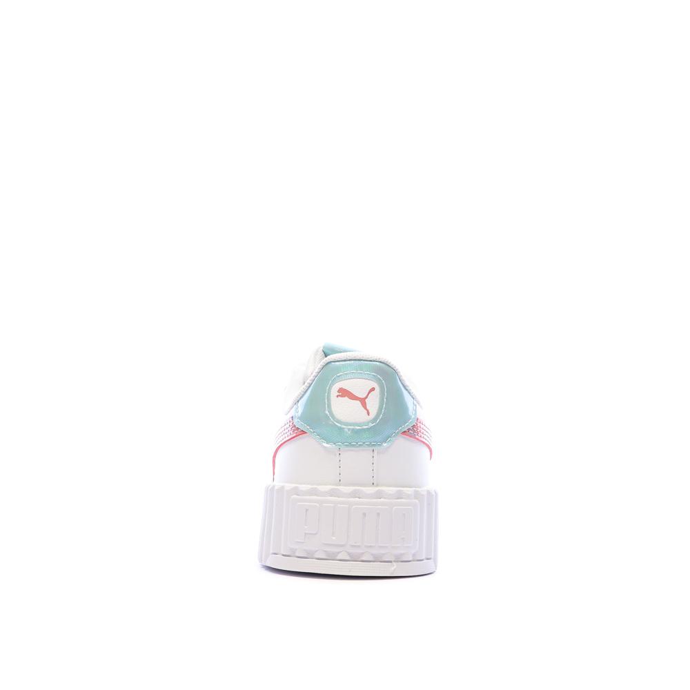 Baskets Blanche/Rose/Bleu Fille Puma Carina vue 5