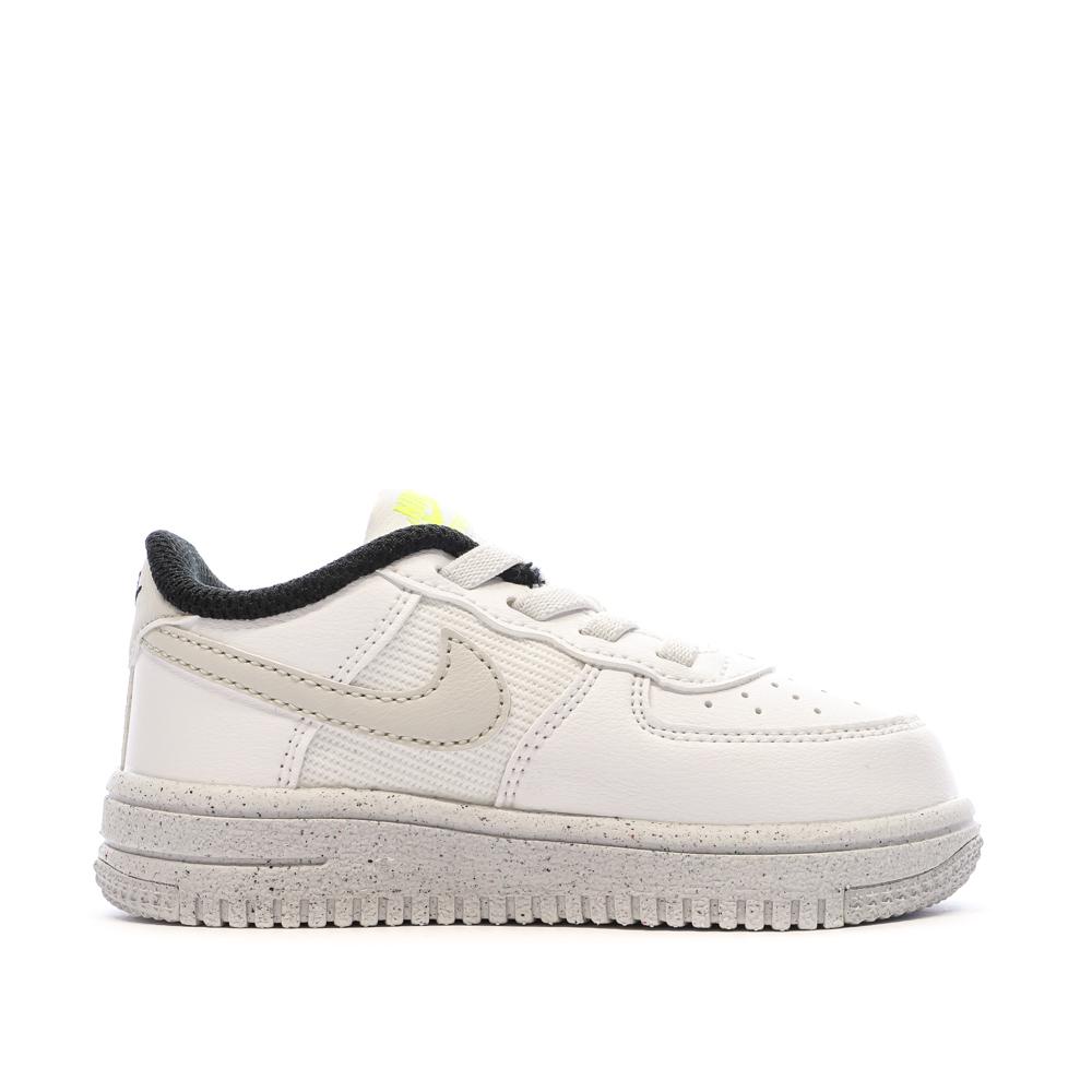 Baskets Blanches Garçon Nike Force 1 Crater vue 2