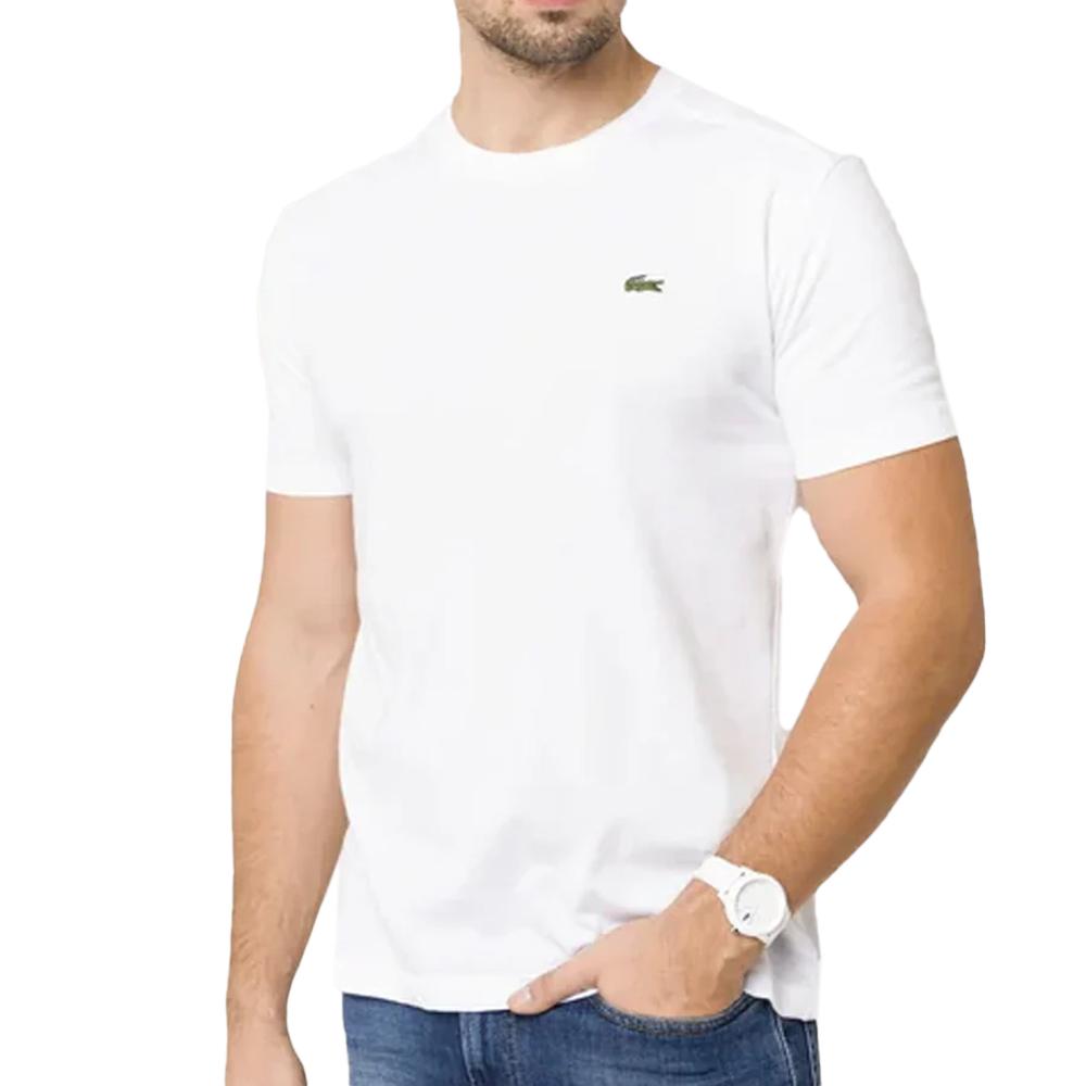 T-shirt Blanc Homme Lacoste TH7618 pas cher
