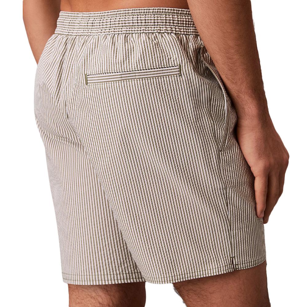 Short de bain Kaki Homme Calvin Klein Drawstring vue 2