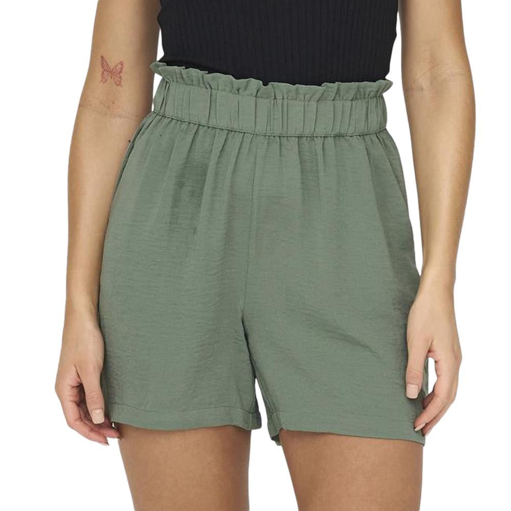 Short Kaki Femme JDY Paperbag pas cher