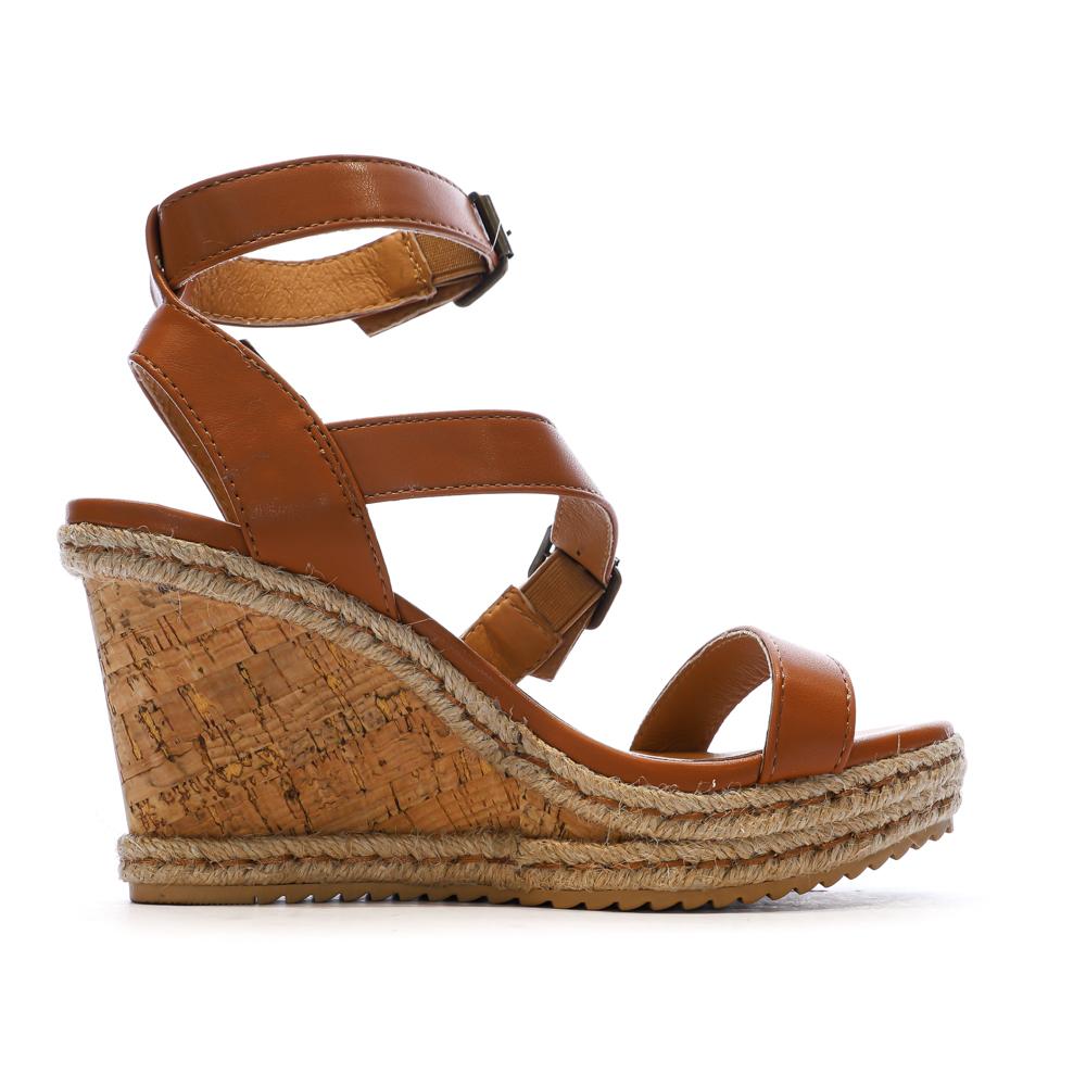 Camel Wedge Sandalen Frau Chattawak Summer Camel Ansicht 2