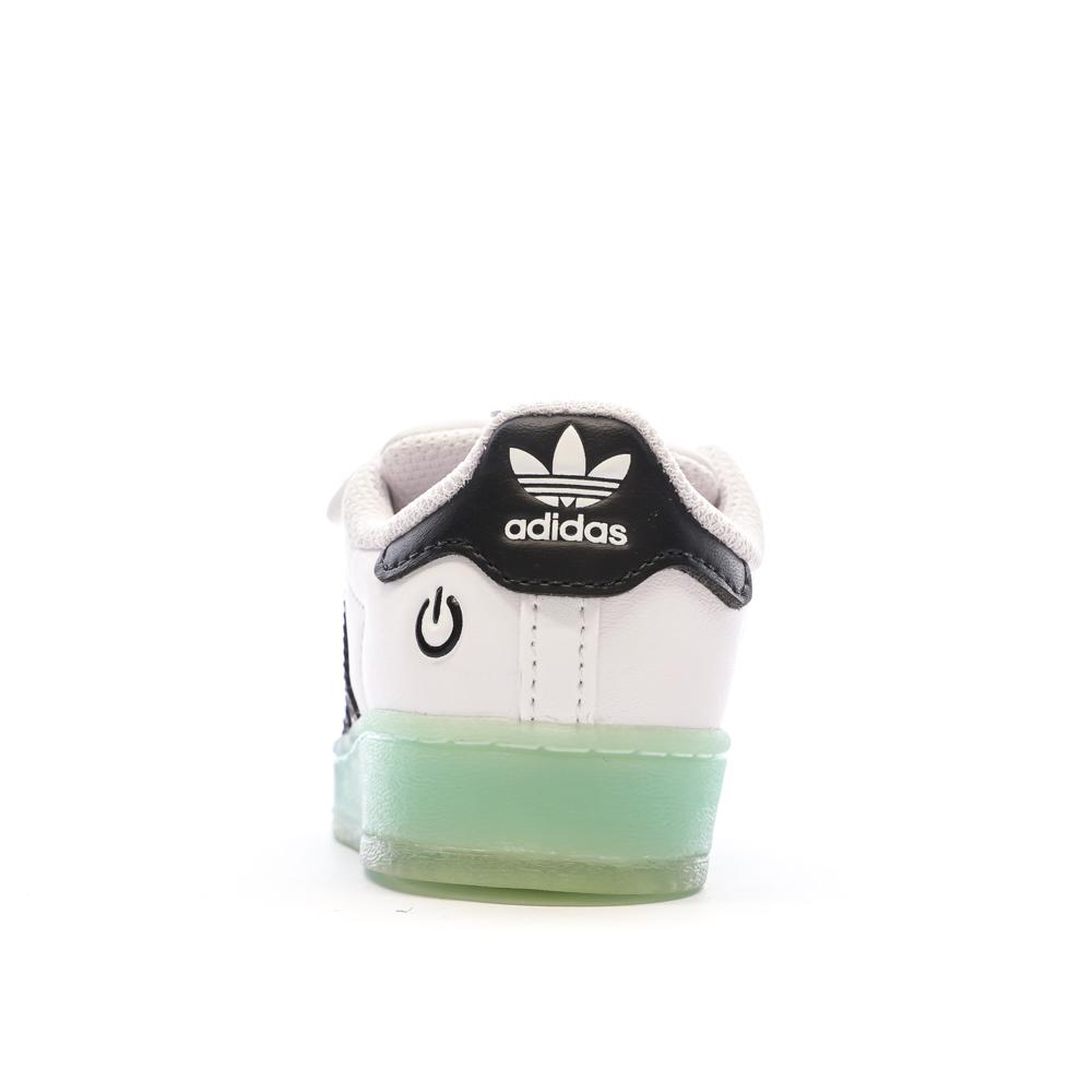 Baskets Blanches Bébé/Enfant Adidas Superstar Led Light vue 3