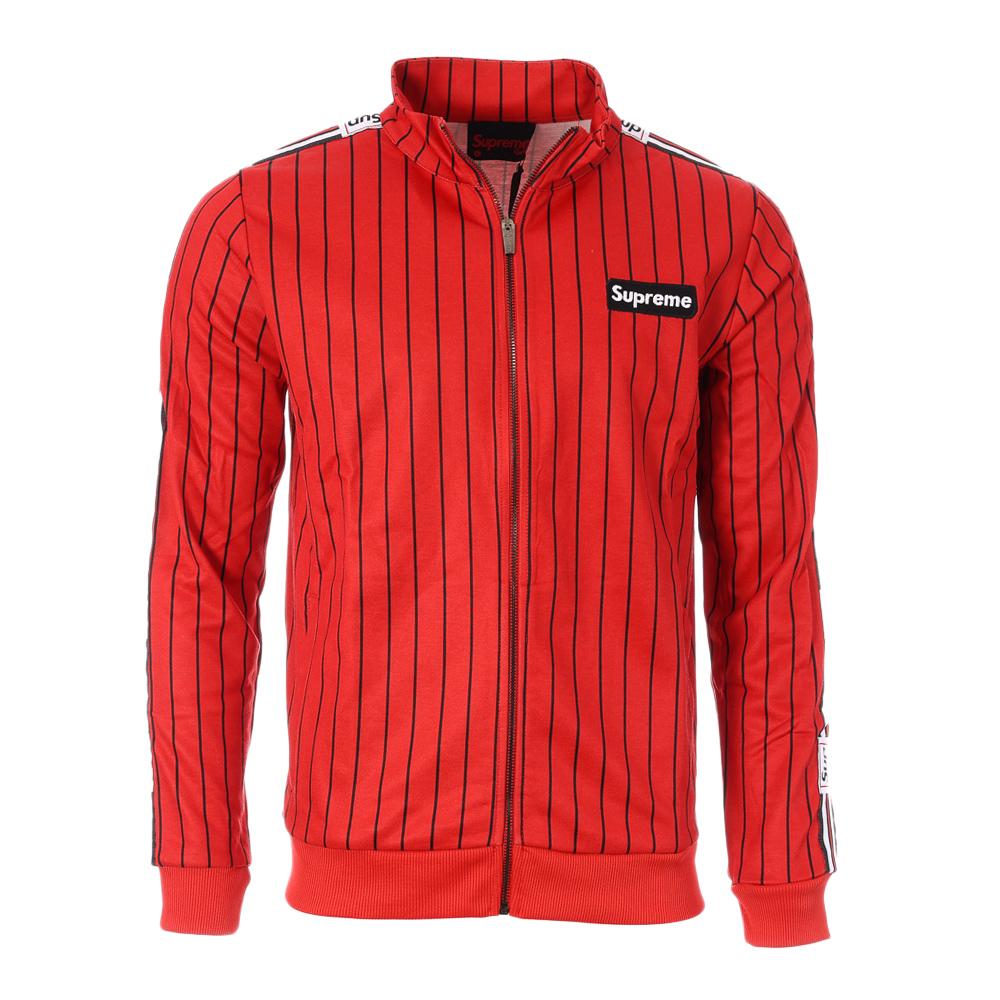 Veste Zippé Rouge Homme Supreme Grip STRIPES pas cher