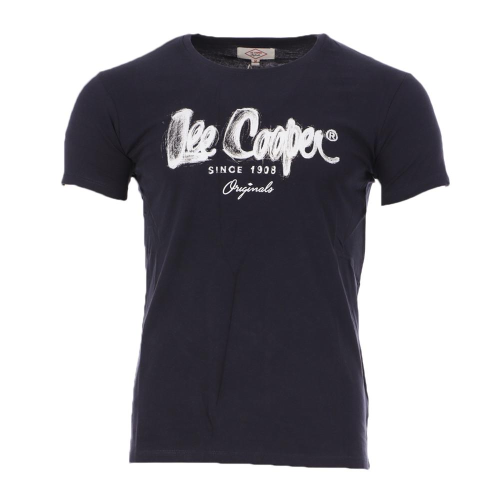 T-shirt Marine Homme Lee Cooper Orex pas cher