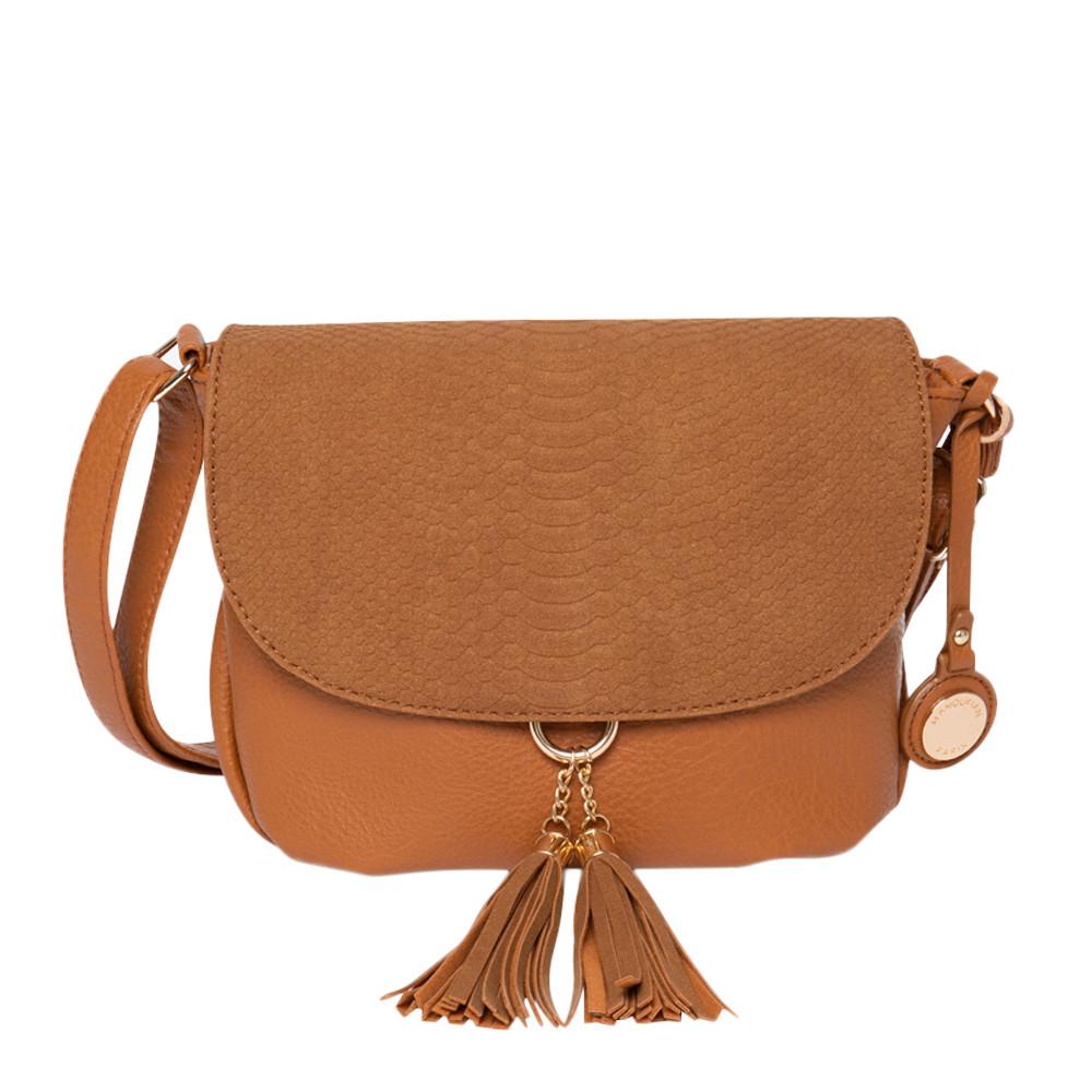 Sac bandoulière Camel Femme Manoukian Amy pas cher