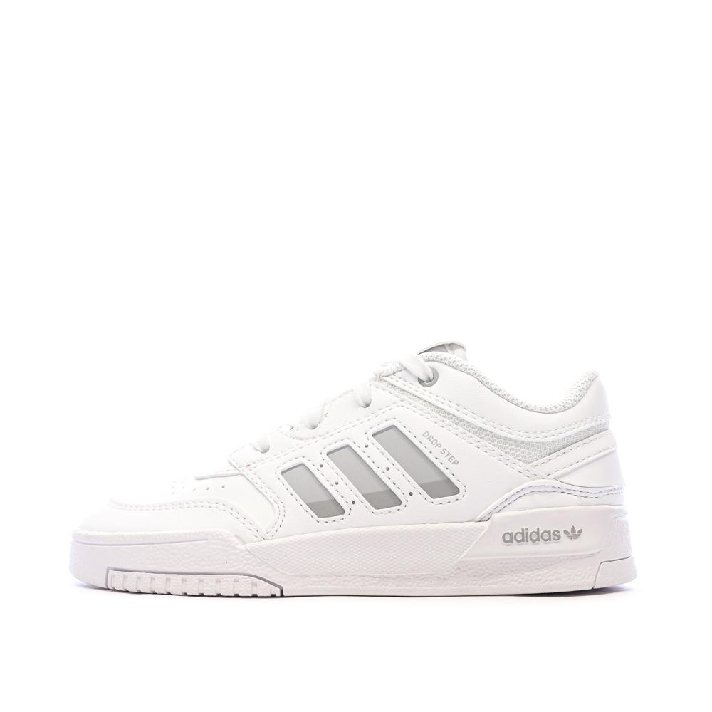 Baskets Blanches Junior Adidas Drop Step Low pas cher