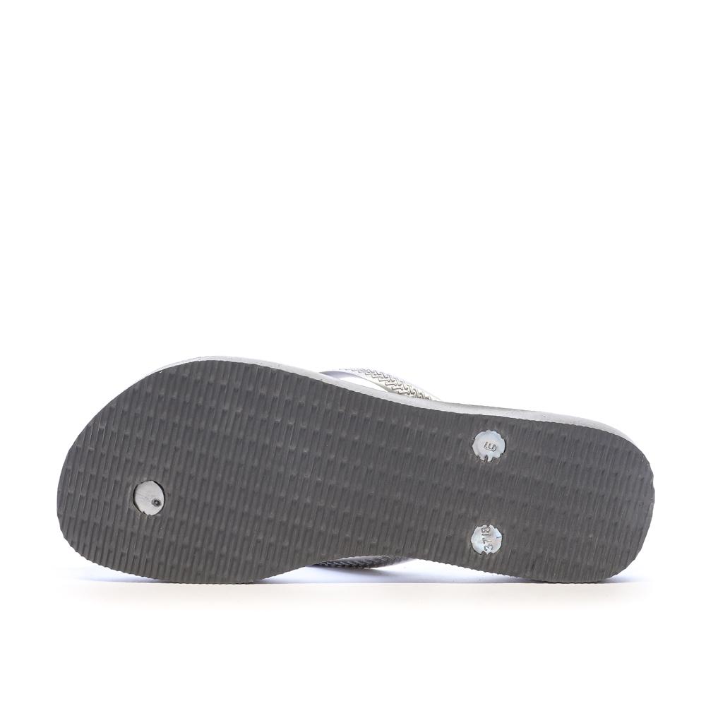 Tongs Gris Femme Havaianas Slim Logo Infradito vue 2