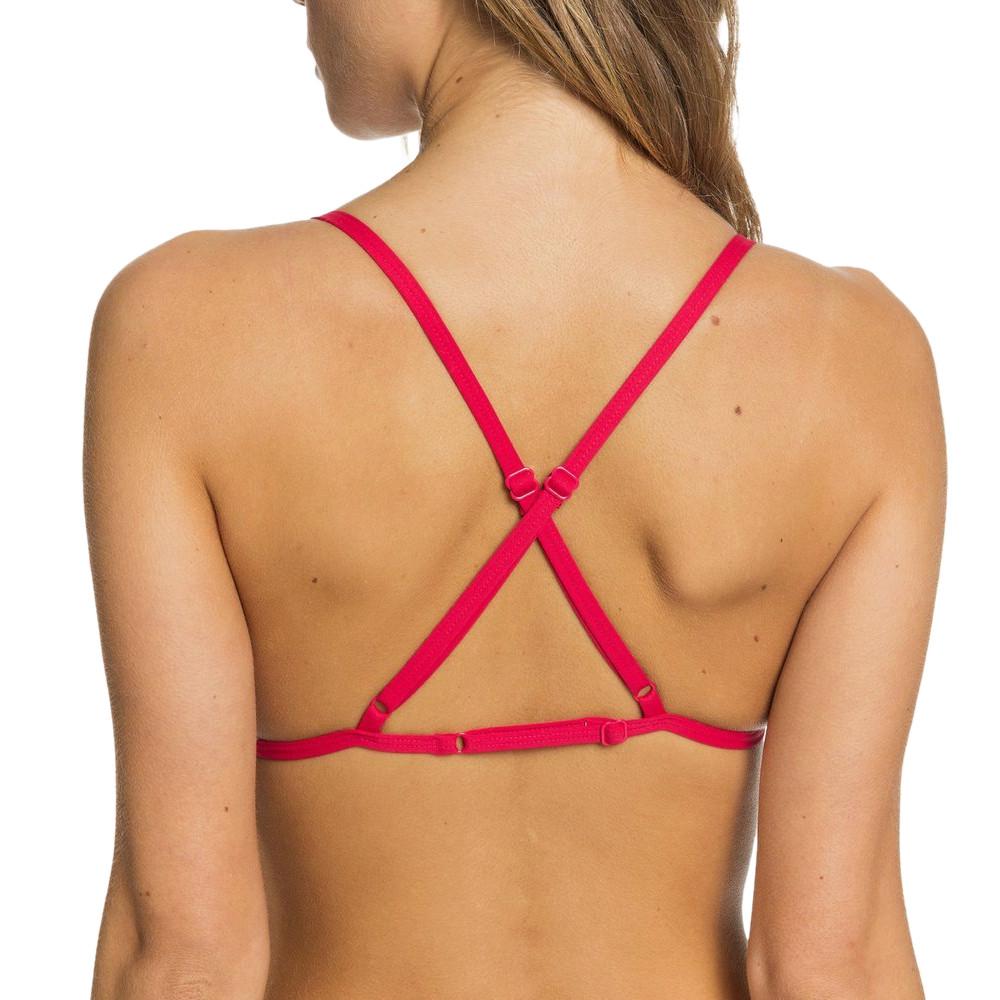 Haut de Bikini Blanc/Rose à rayures Femme Roxy Printed Beach vue 2