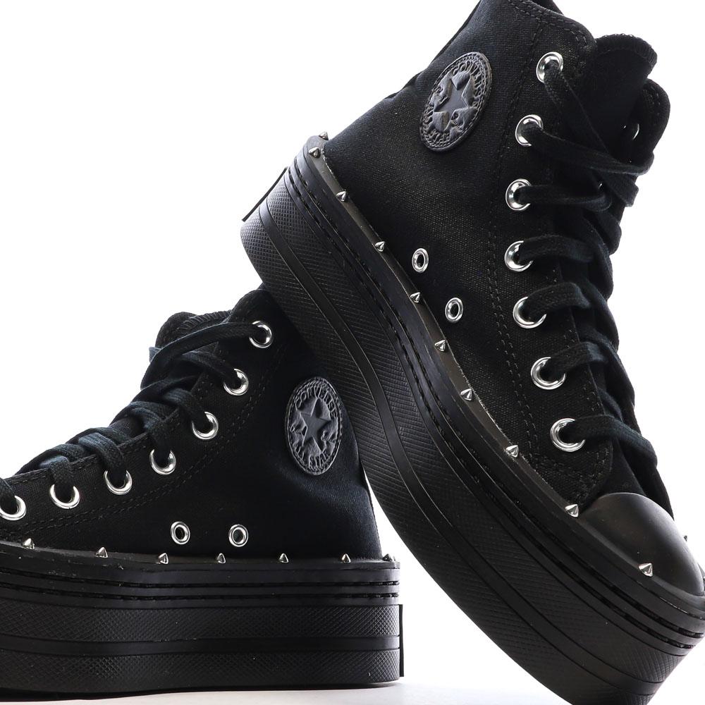Baskets Noires Femme Converse All Star Modern Lift vue 7